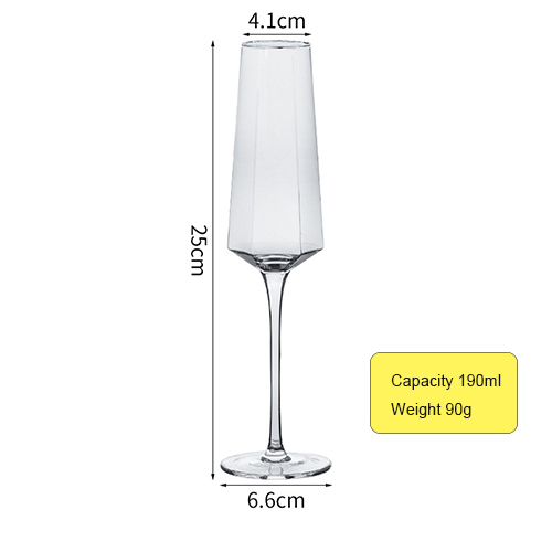 diamond shape champagne glass price