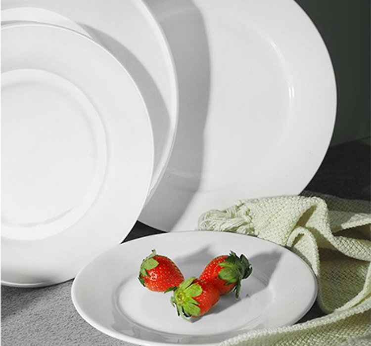 ceramic dishes 10inch glazed printed ceramic plate
