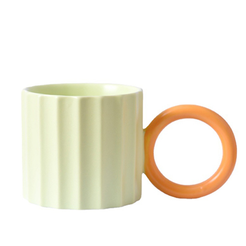 ceramic mugs 10oz with round handle