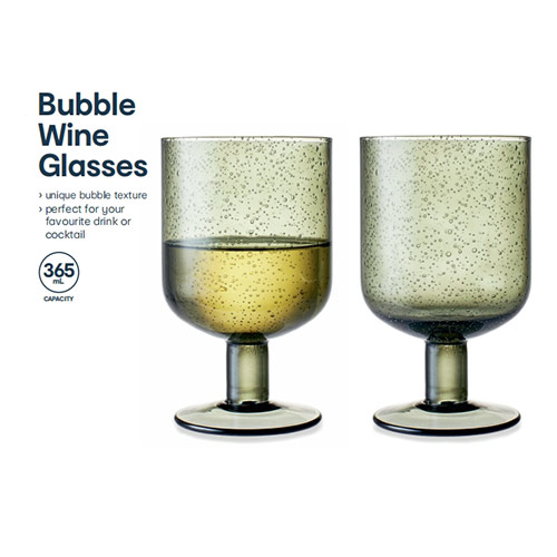 spaying green bubble glasses 365ml