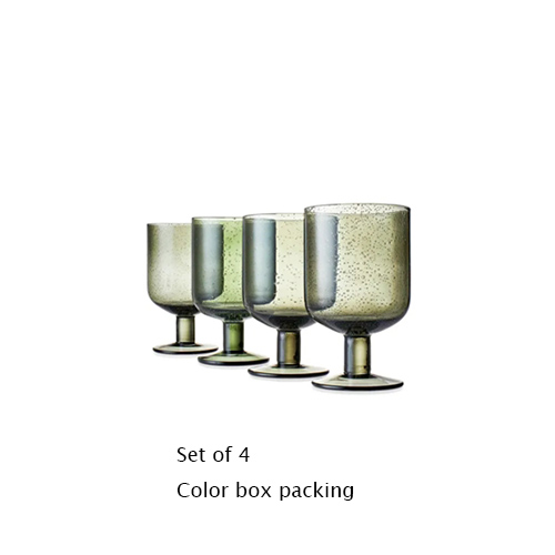 wholesale wine glasses with spraying color