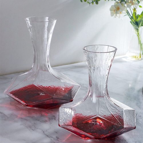 diamond-shape wine glass decanters