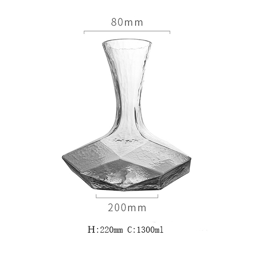 1300ml glass wine decanter wholesale