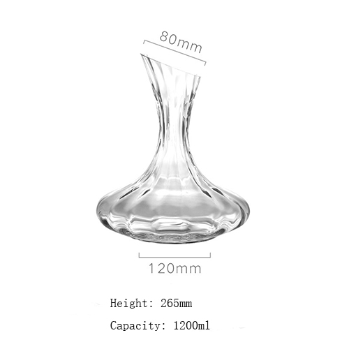 1200ml clear glass wine decanters