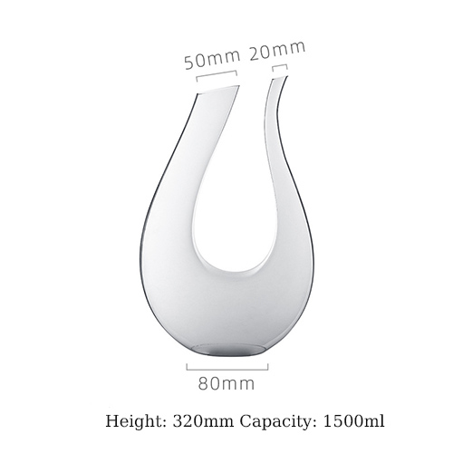 1500ml glass crystal wine decanters