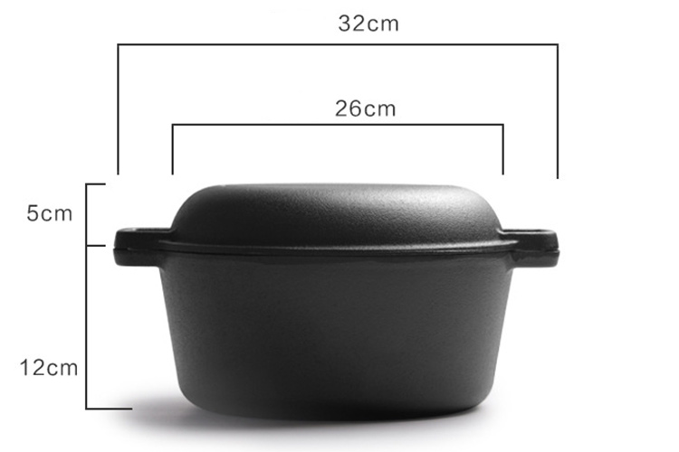 Pre-Seasoned Cast Iron Dutch oven set