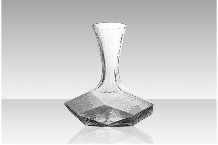 1000ml geometric glass wine decanter supplier