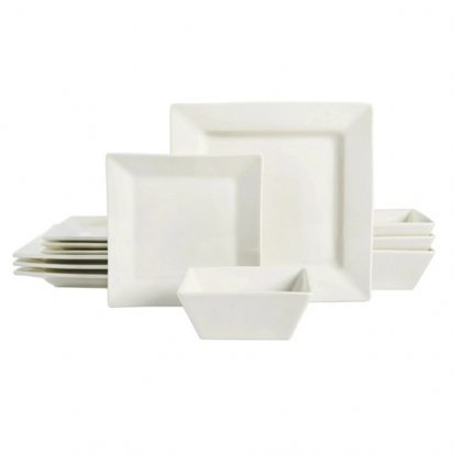 16pcs white porcelain dinnerware set