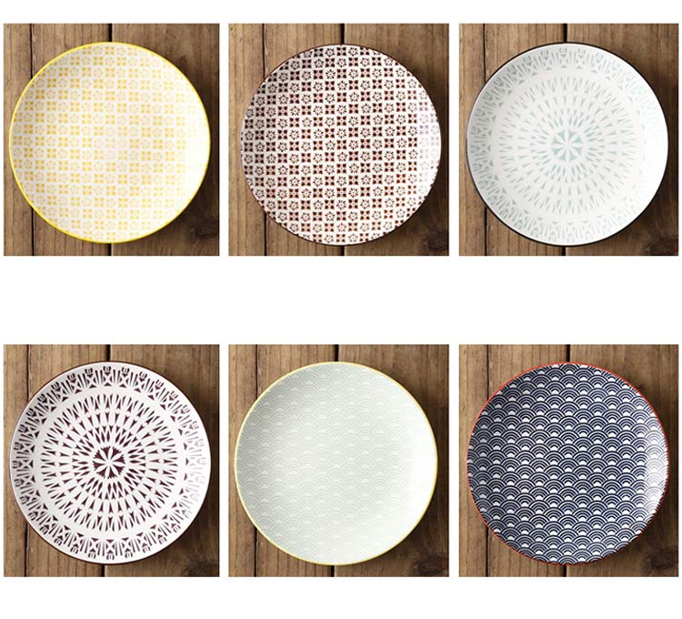 wholesale ceramic 8 inch plates