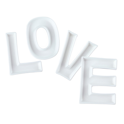 english letters ceramic plates wholesale