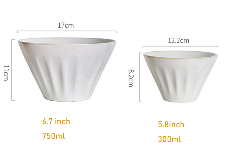 crockery bowl with emboss design wholesale