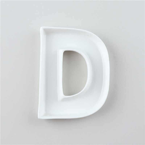 ceramic letter dish plates porcelain dish for wedding