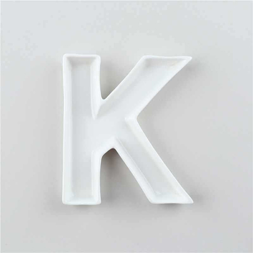 white ceramic letter dishes set suplier