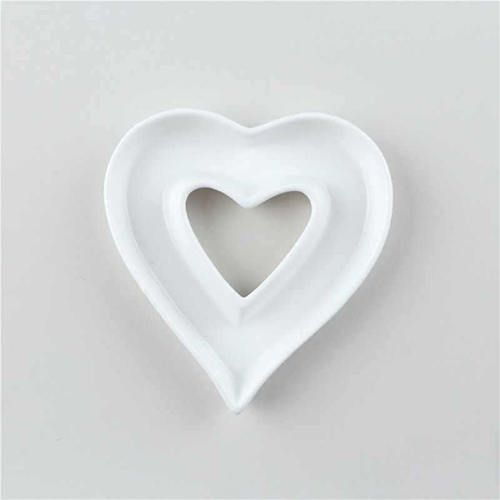 heart shaped porcelain dish for wedding