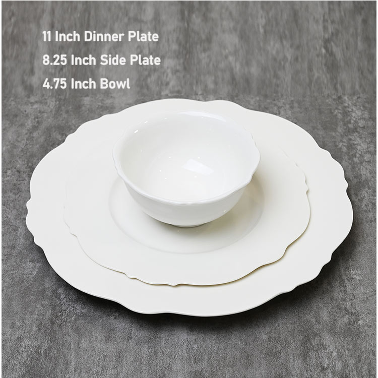 white dinnerware set wholesale price