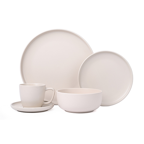 matte finish solid color dinnerware set