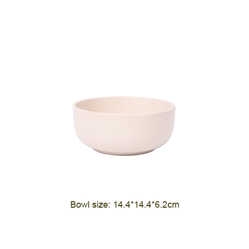 ceramic cereal bowl solid color matte finish