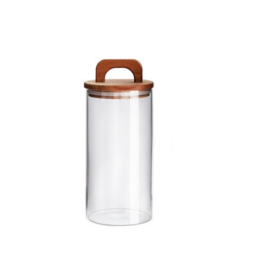 500ml 1000ml glass storage container with lid wholesale