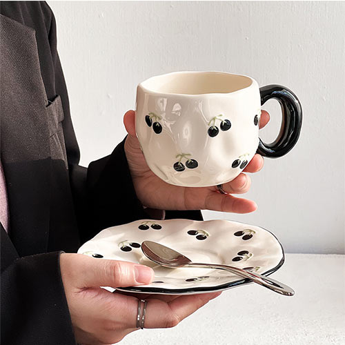 wholesale ceramic coffee cup and saucer set