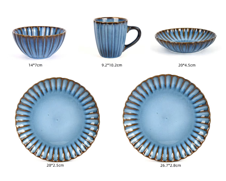 reactive glaze dinnerware set