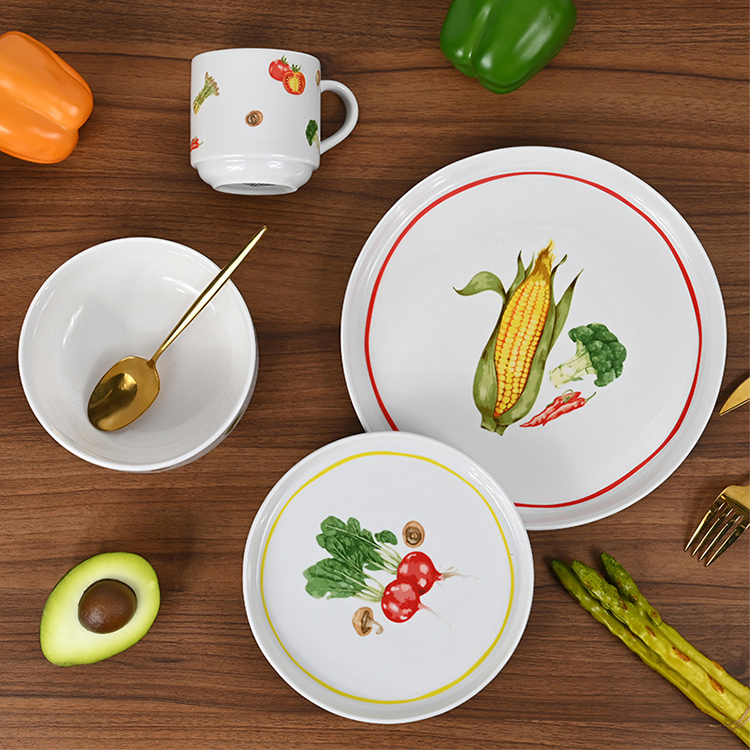 white porcelain dinnerware set wholesale