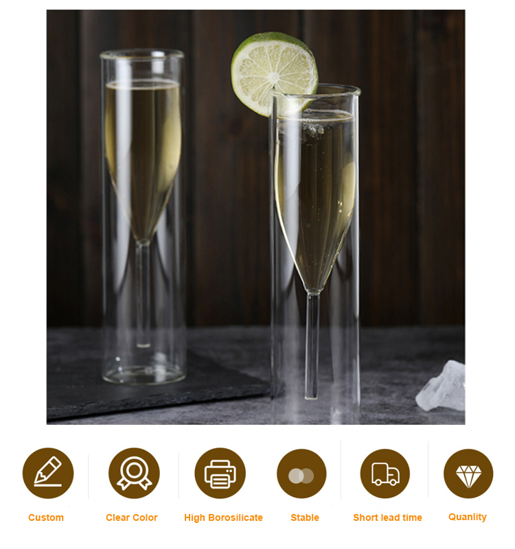 borosilicate glass champagne glass items