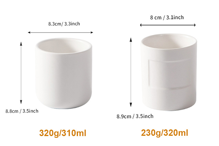 matte white candle jars bulk sale