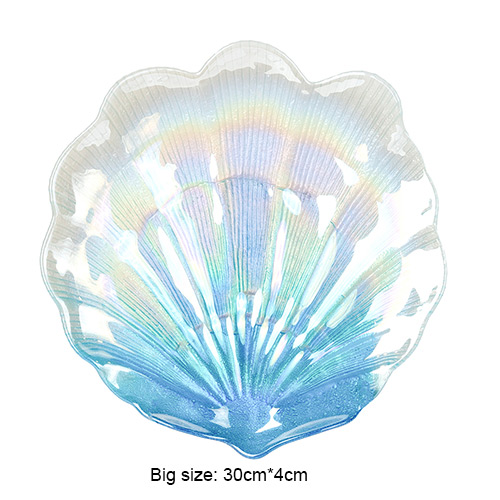 bulk glass plates scallop shaped