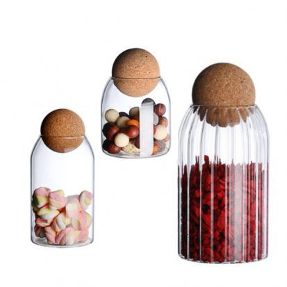 borosilicate glass storage jars