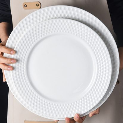 white ceramic plates wholesale