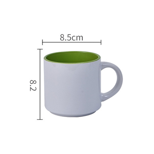 11oz stackable ceramic mug with handle