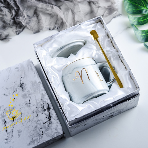 ceramic marble mugs gift box packing