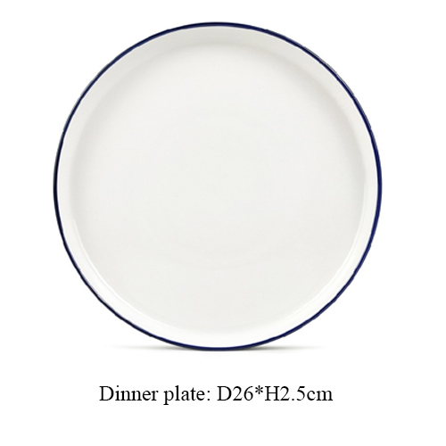 stackable porcelain dinnerware set