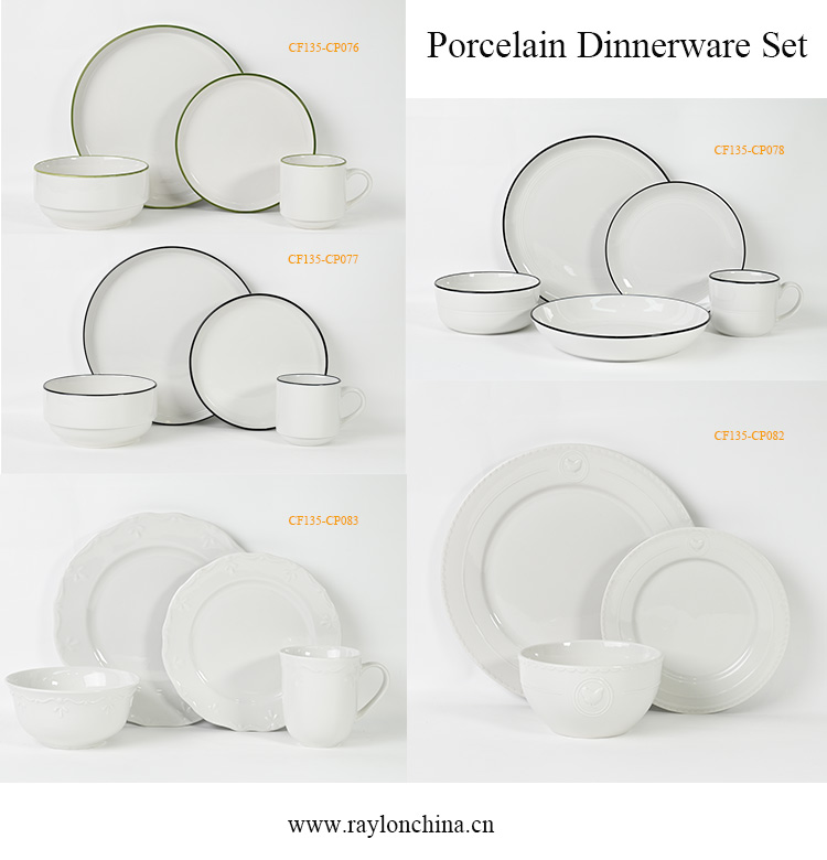 porcelain dinnerware set wholesale