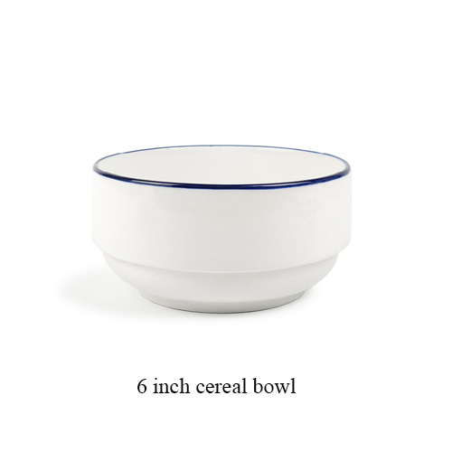 stackable porcelain dinnerware bowl